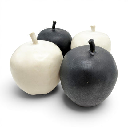 Set of Four Ceramic Apples