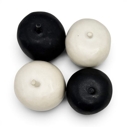 Set of Four Ceramic Apples