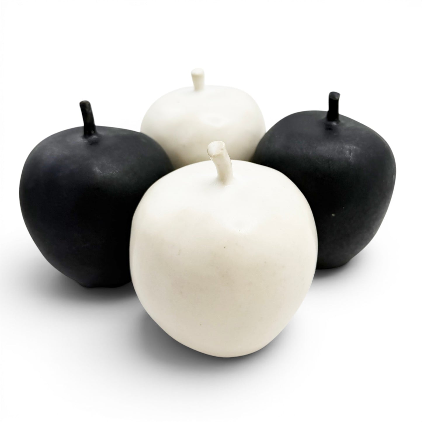 Set of Four Ceramic Apples