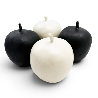 Set of Four Ceramic Apples