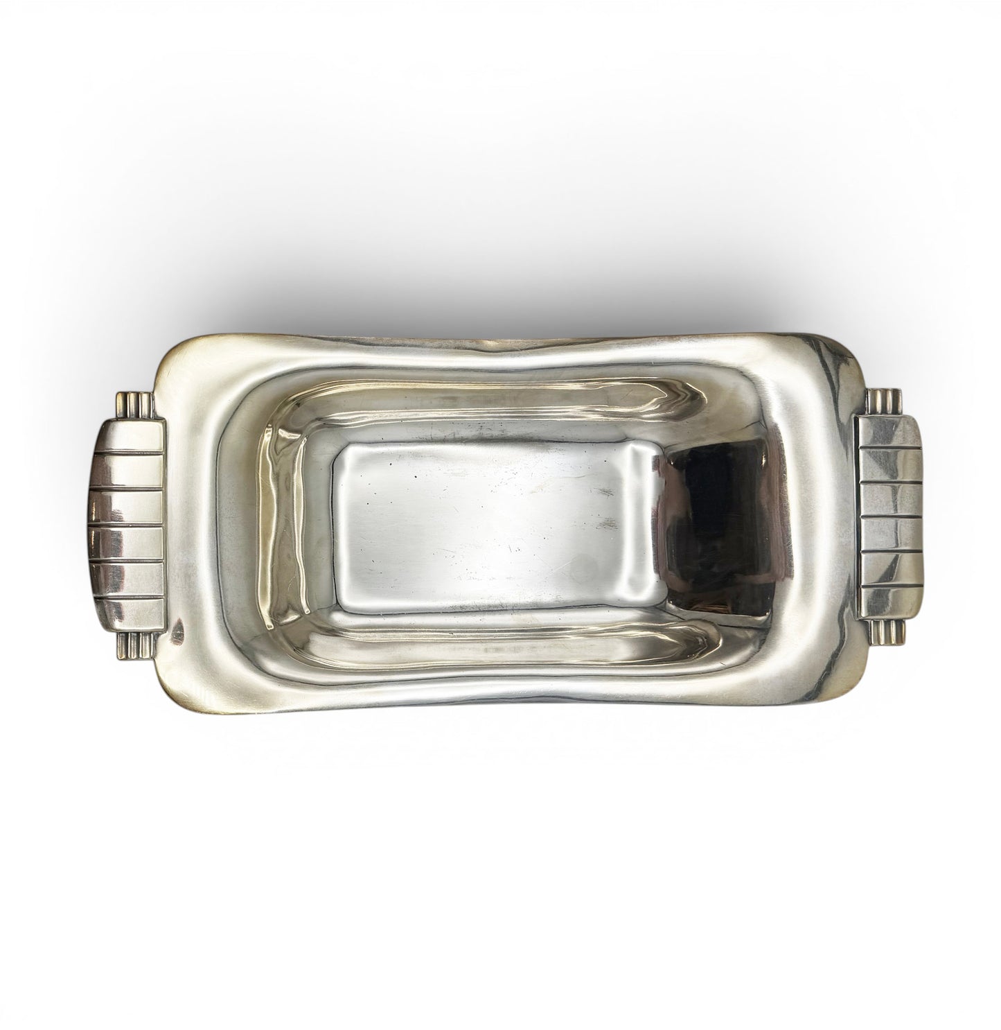 Silver Plate Tray with Art Deco Handles
