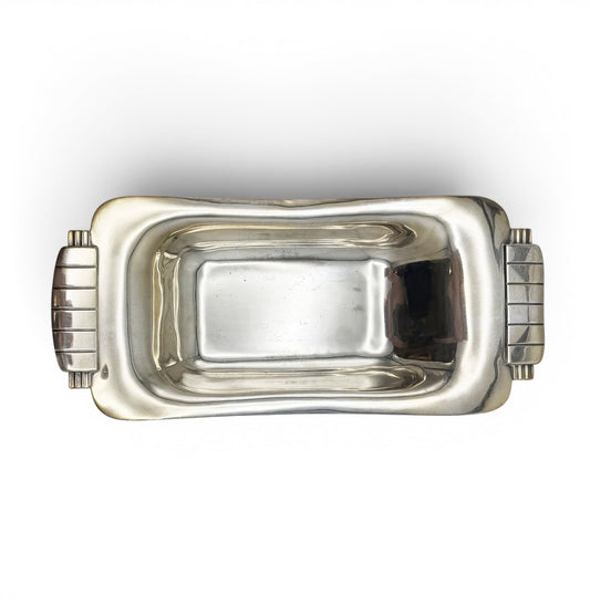 Silver Plate Tray with Art Deco Handles