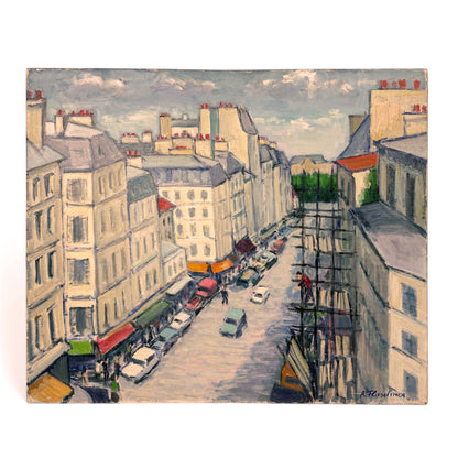 Painting of Rue de Montmartre