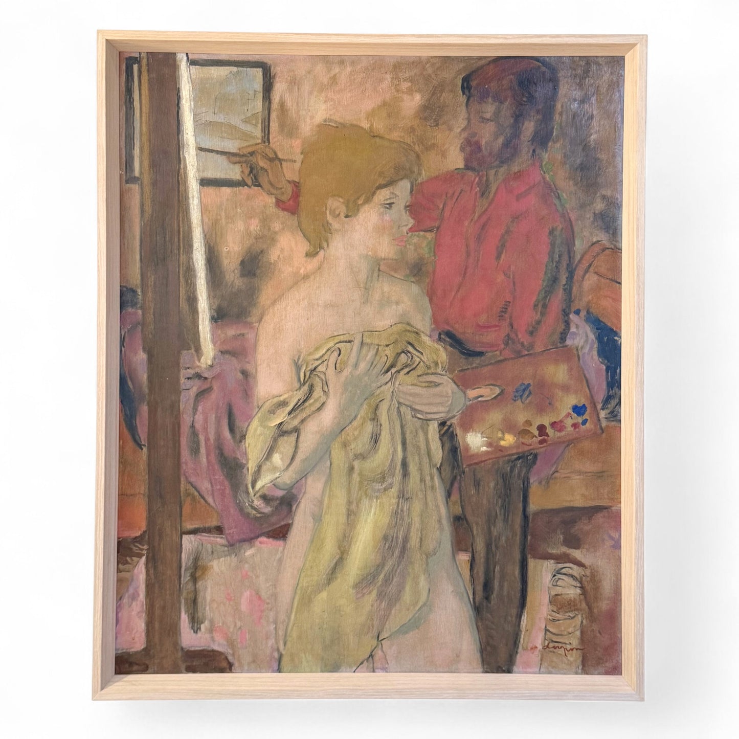 Oil Painting of Female Study by Albert Dupin