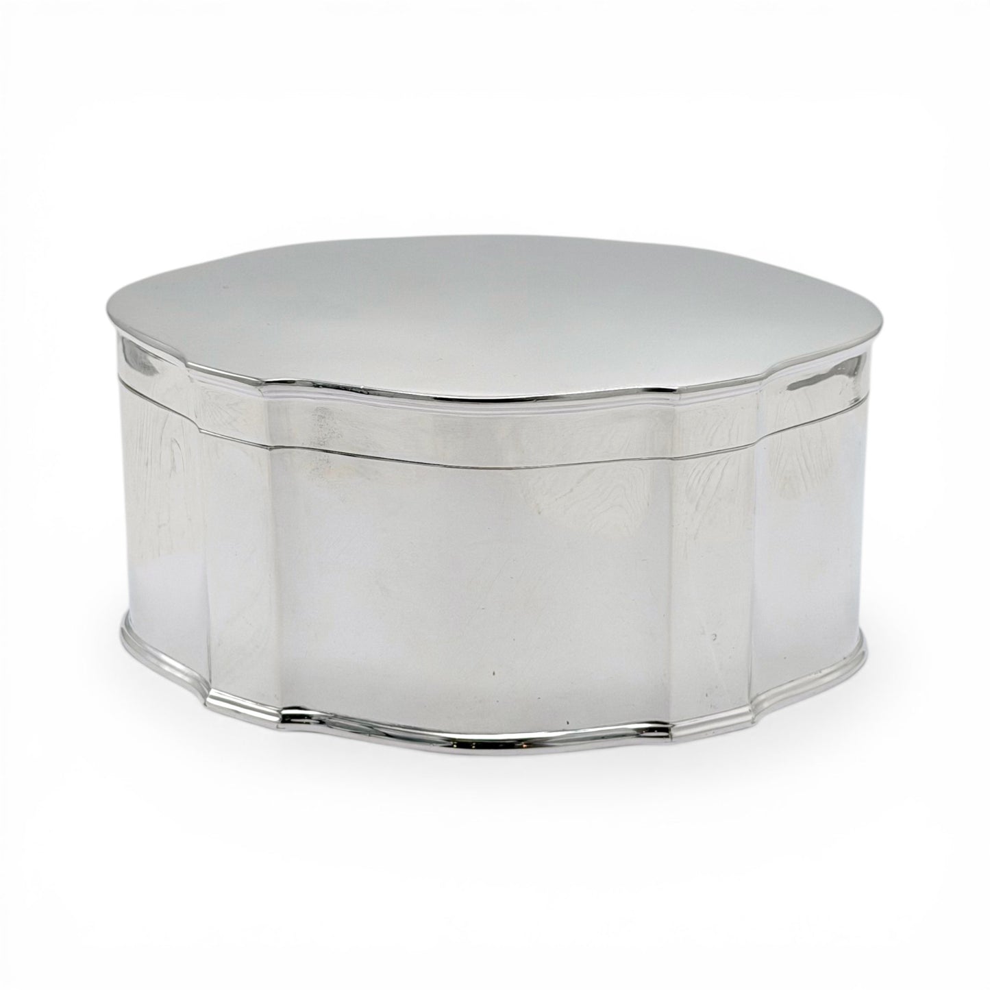 Shaped English Silver Plate Box