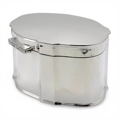 Shaped English Silver Plate Box