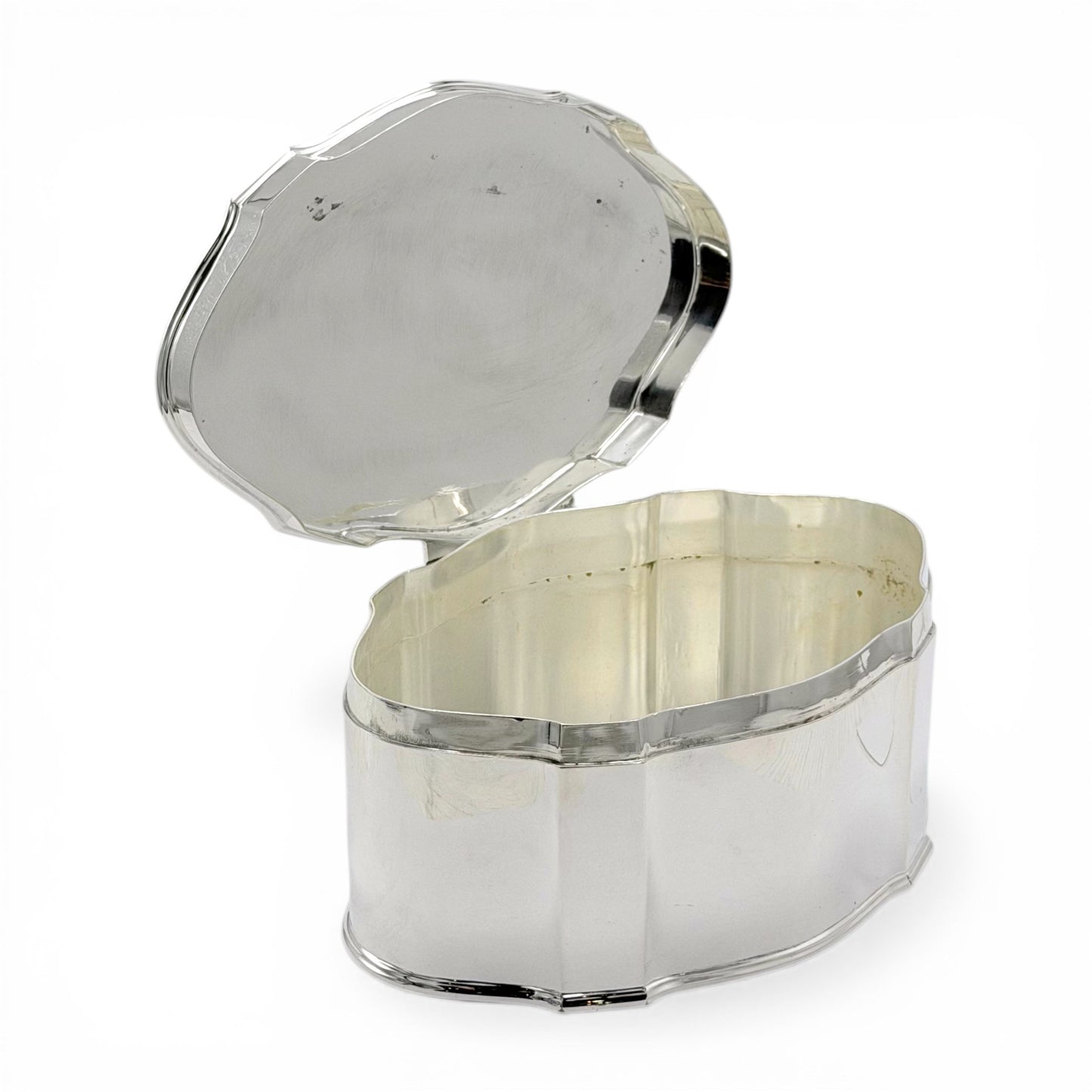 Shaped English Silver Plate Box
