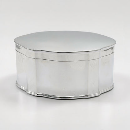 Shaped English Silver Plate Box