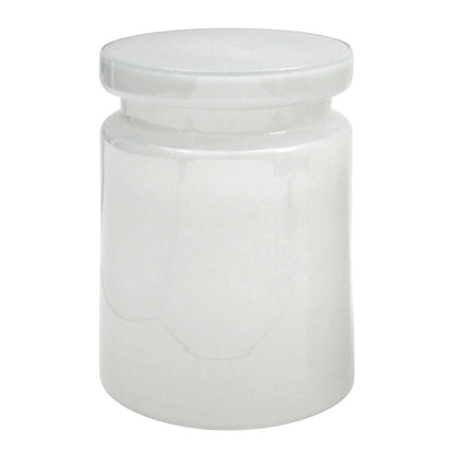 White Frosted Molded Glass Seat