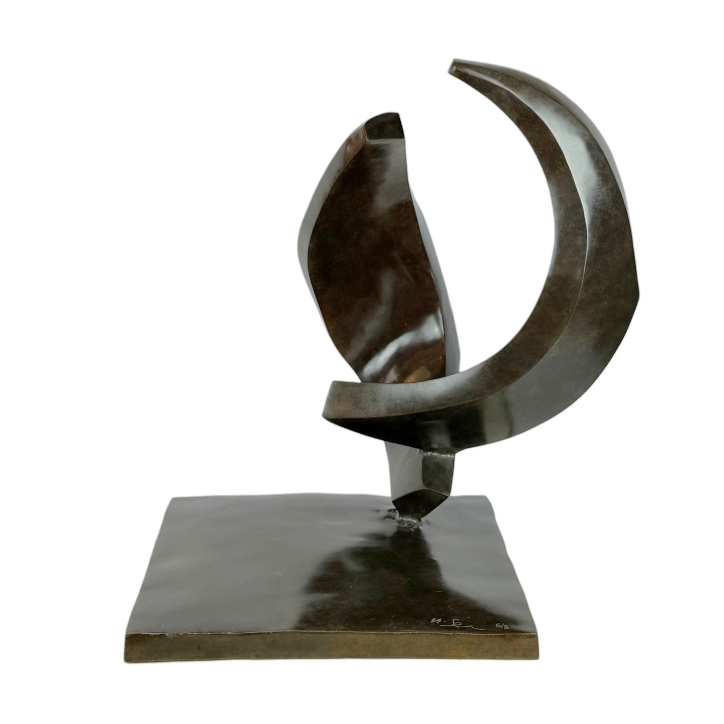 Abstract Bronze Sculpture by Hedva Ser