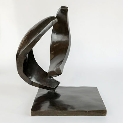 Abstract Bronze Sculpture by Hedva Ser