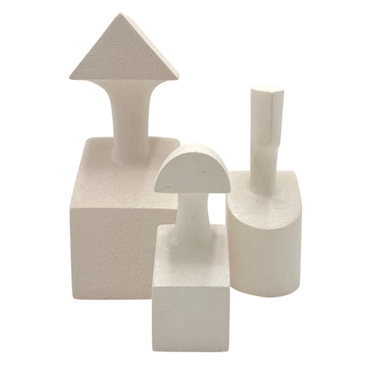 “The Muses” Ceramic Sculptures - Set of Three