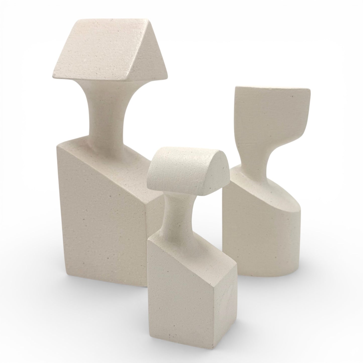 “The Muses” Ceramic Sculptures - Set of Three