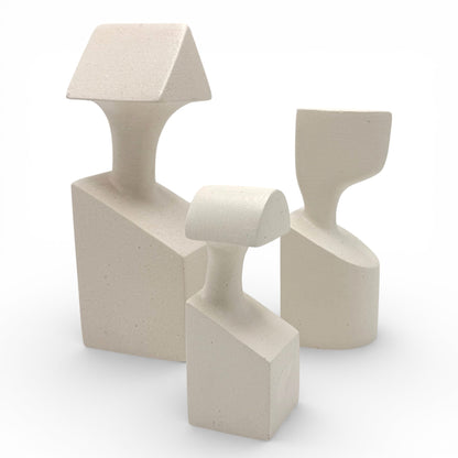 “The Muses” Ceramic Sculptures - Set of Three