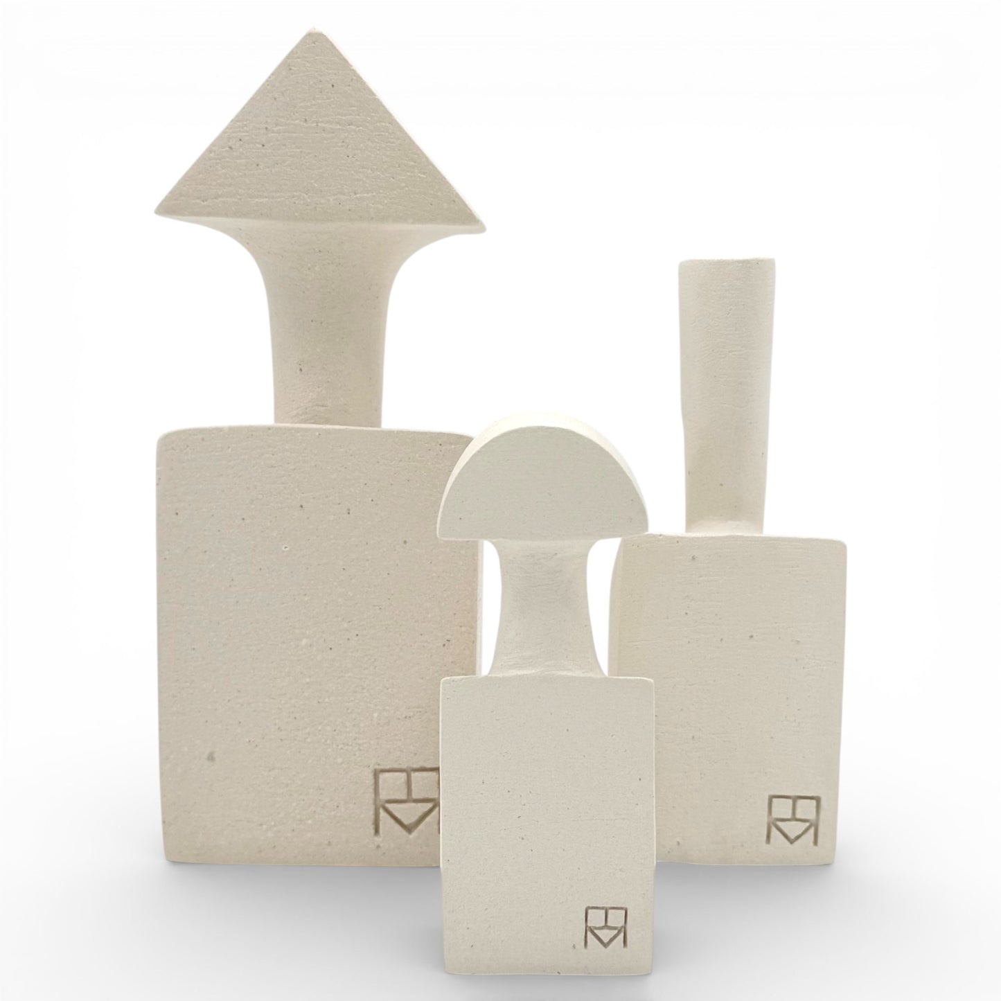 “The Muses” Ceramic Sculptures - Set of Three