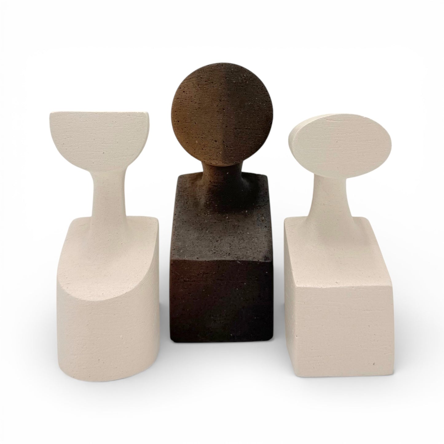“The Muses” Ceramic Sculptures - Set of Three