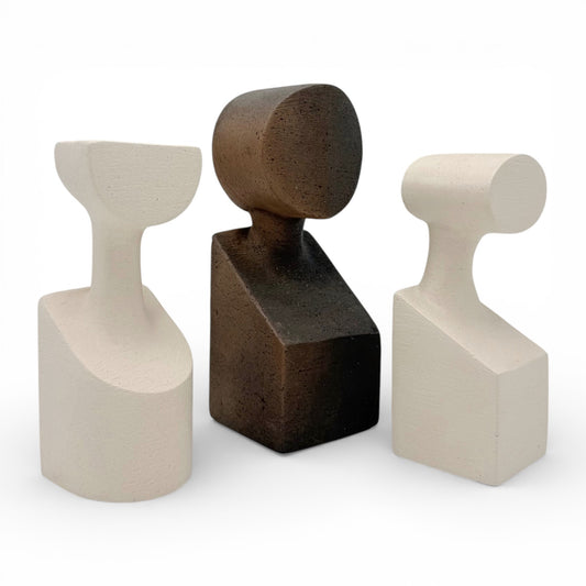 “The Muses” Ceramic Sculptures - Set of Three