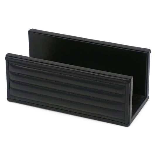 Italian Black Leather Envelope Holder
