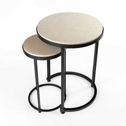 Circular Iron Nesting Accent Tables (Set of 2)