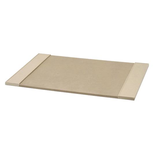 Ivory Leather and Suede Desk Blotter