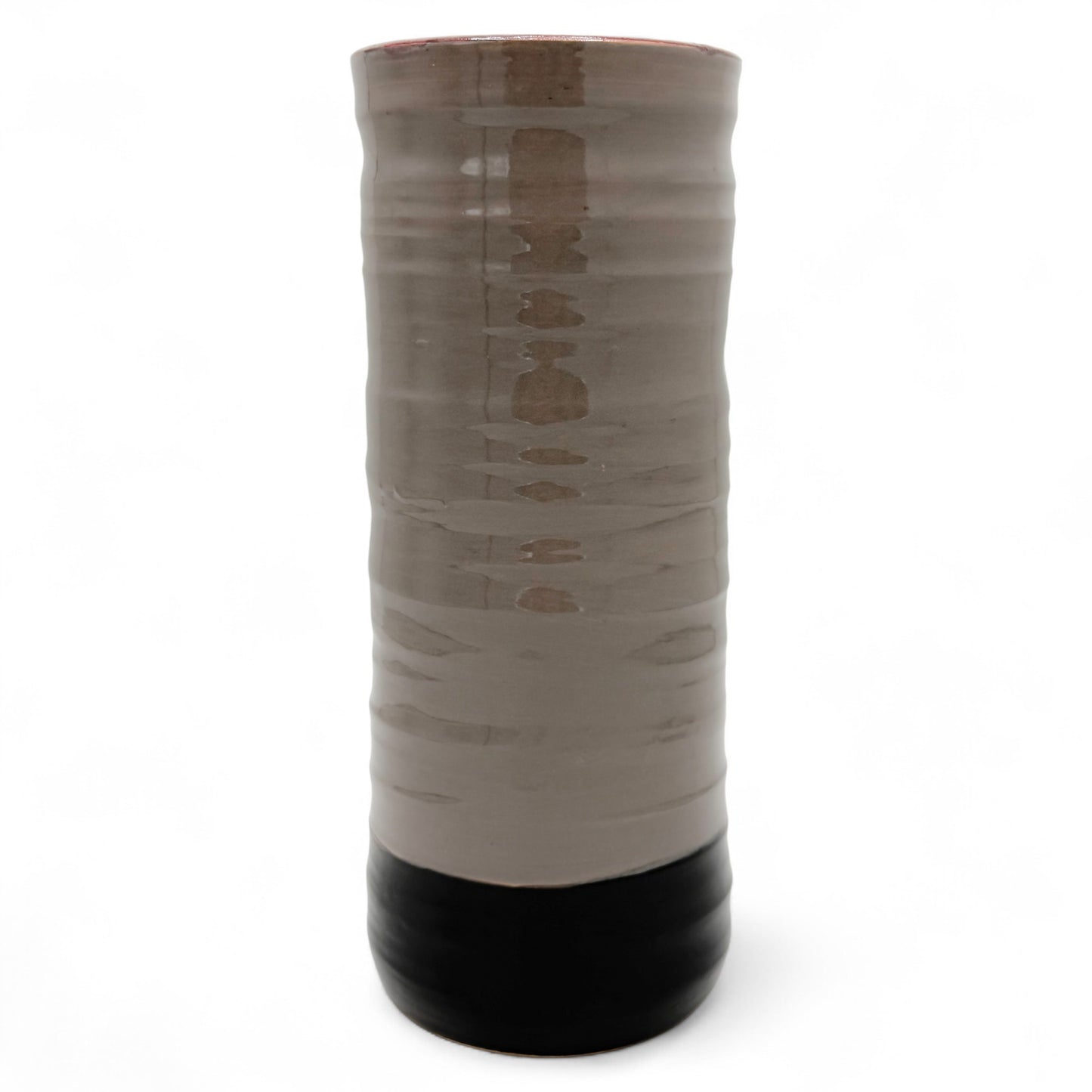 Ceramic Cylinder Colorblock Vase