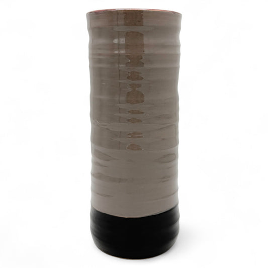 Ceramic Cylinder Colorblock Vase