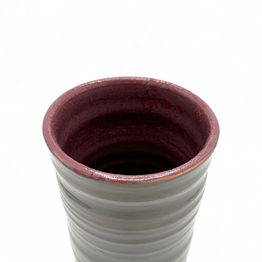 Ceramic Cylinder Colorblock Vase