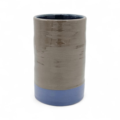 Ceramic Cylinder Colorblock Vase