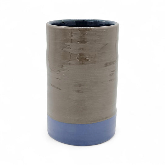 Ceramic Cylinder Colorblock Vase