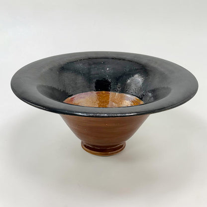 Two Toned Glazed Tapered Bowl