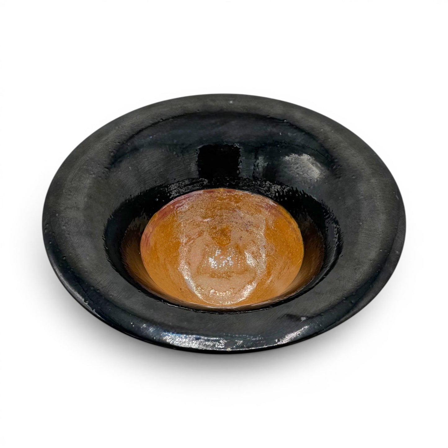 Two Toned Glazed Tapered Bowl