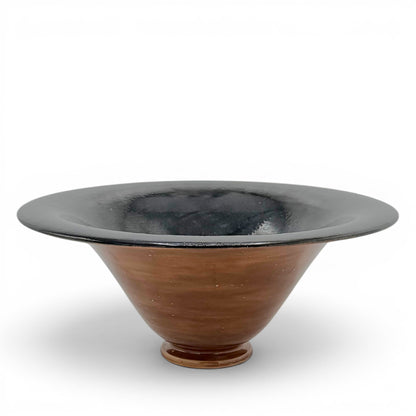 Two Toned Glazed Tapered Bowl
