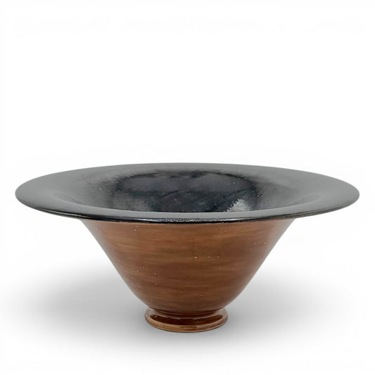 Two Toned Glazed Tapered Bowl