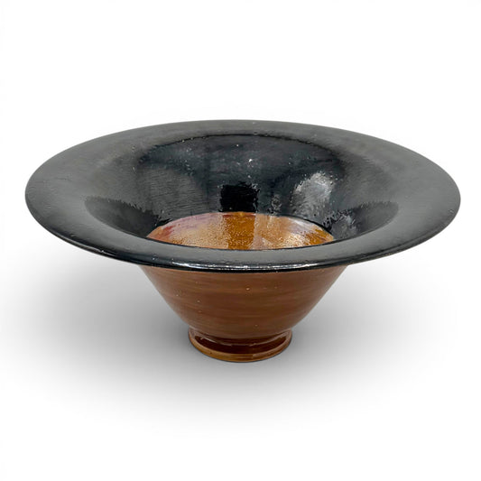 Two Toned Glazed Tapered Bowl