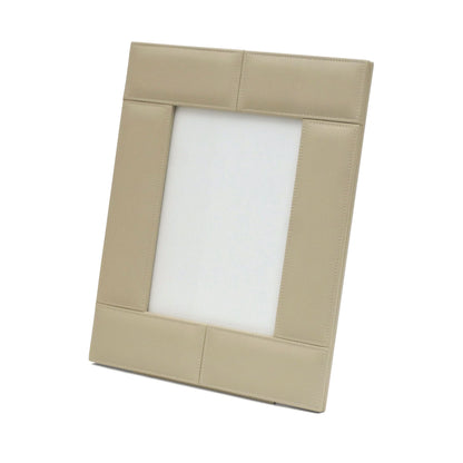 Italian Ivory Leather Picture Frame