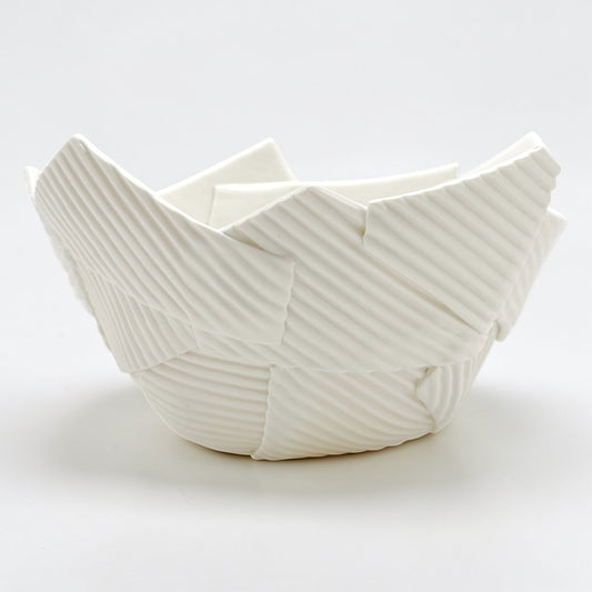 Medium White Porcelain Fragment Bowl