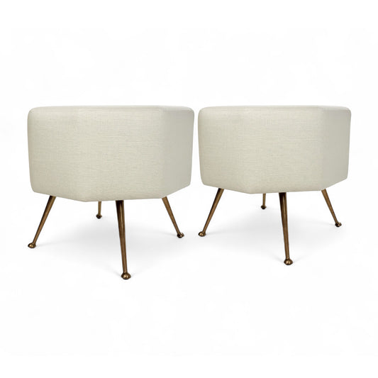 Italian Mid Century Octagonal Stools