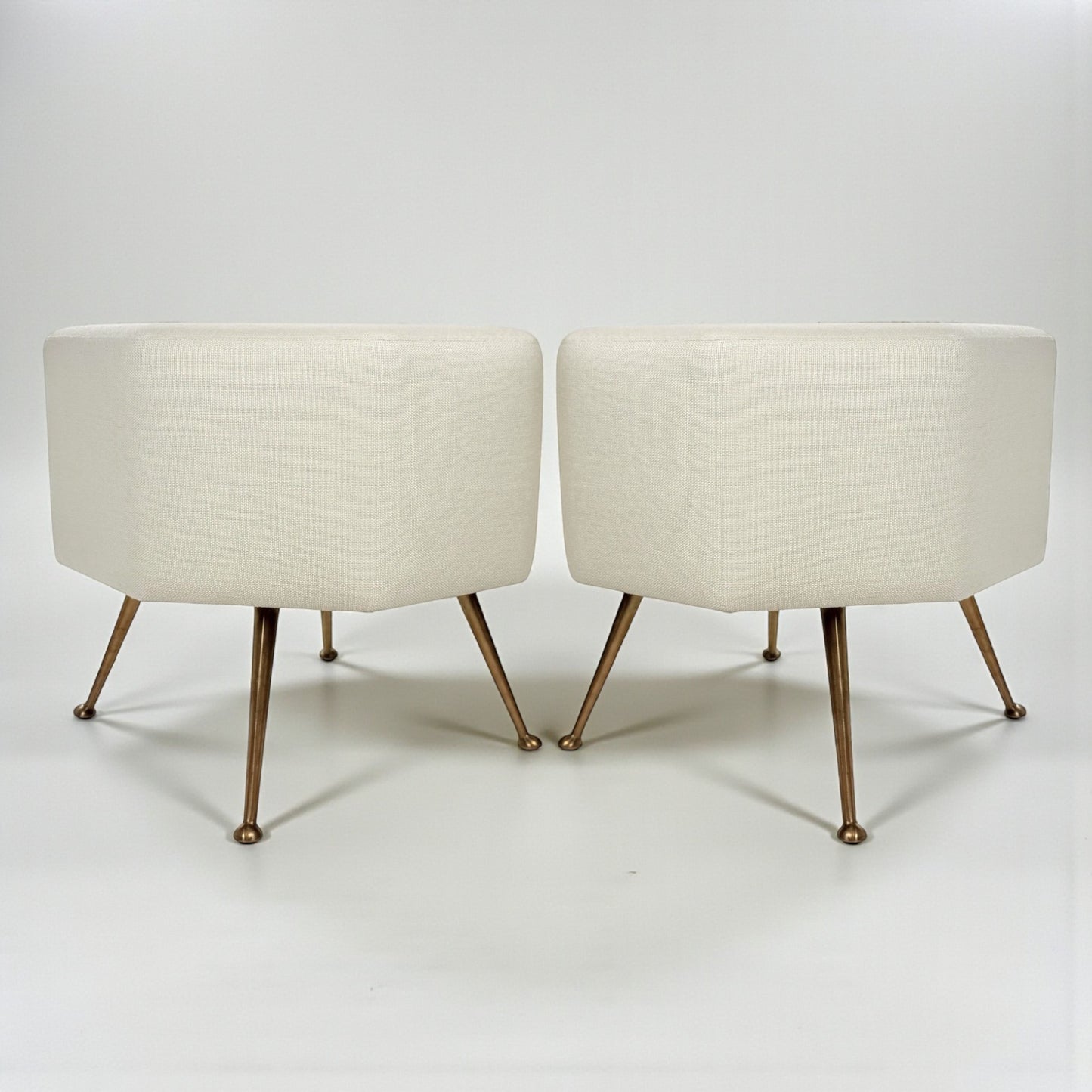 Italian Mid Century Octagonal Stools