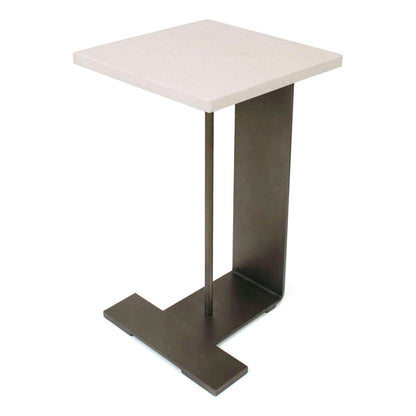 Steel and Marble Drinks Table