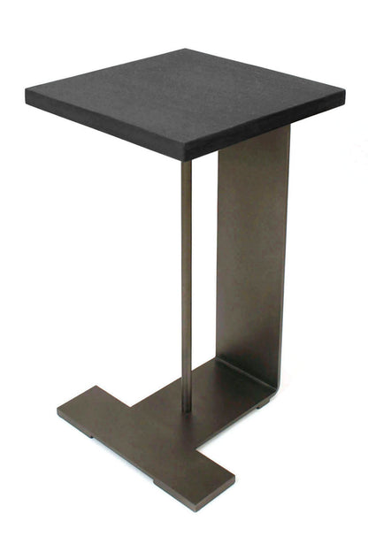 Steel and Marble Drinks Table