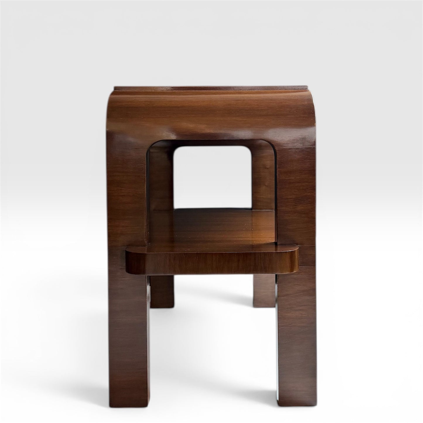 Walnut Art Deco Style Table