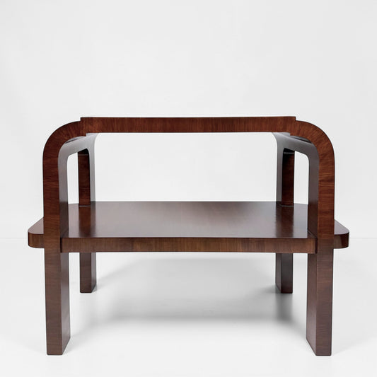 Walnut Art Deco Style Table