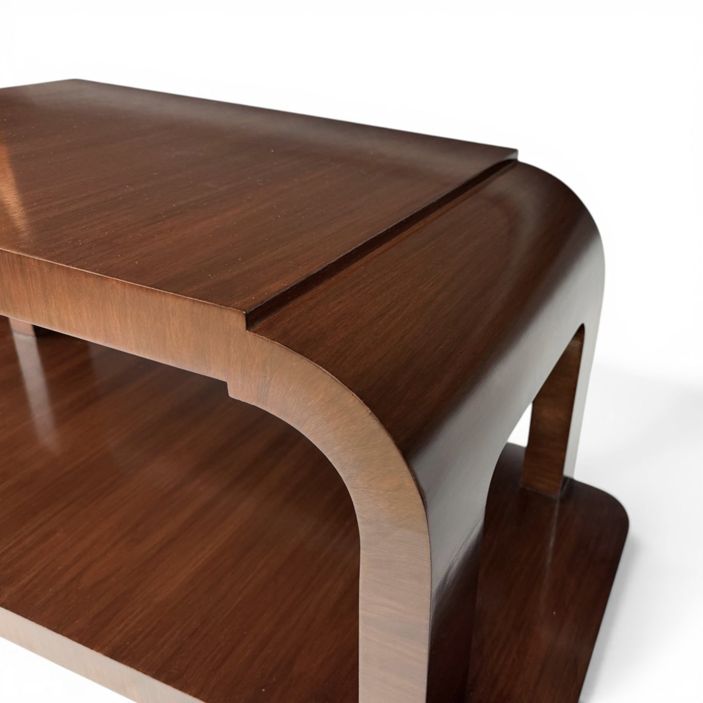 Walnut Art Deco Style Table