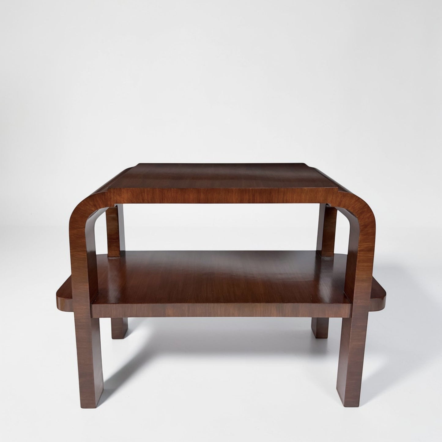 Walnut Art Deco Style Table