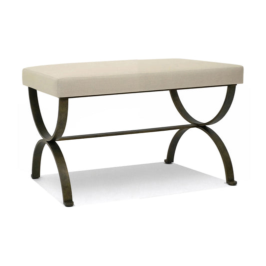 Gilt Iron Curule Form Bench
