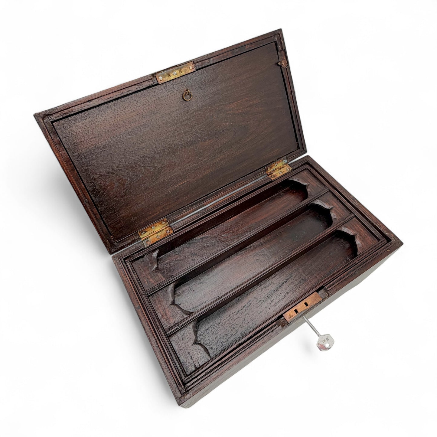 Anglo Indian Teak Writing Box