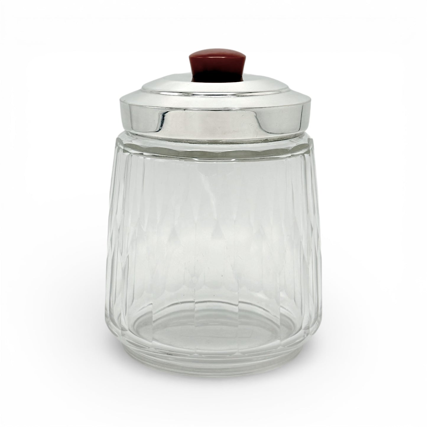 Crystal Jar with Bakelite Knob