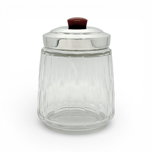 Crystal Jar with Bakelite Knob