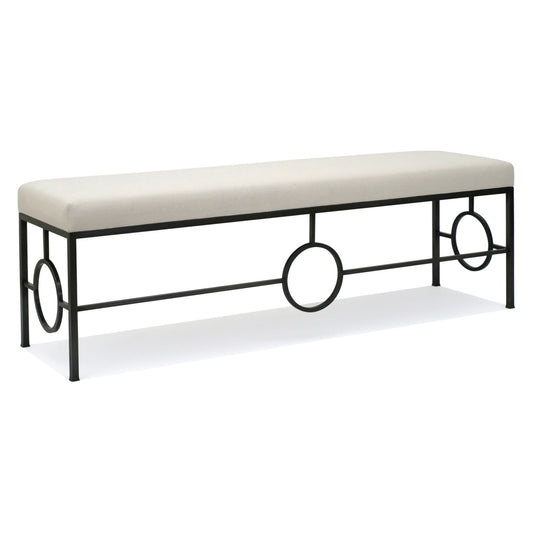 Iron Bench with Ring Details