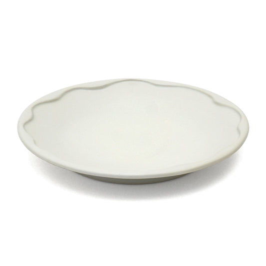 Large Porcelain Wavy Rim Platter